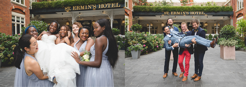 St. Ermin's hotel Mayfair London Wedding Photographer